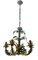 Faux Bamboo Tole Palm Tree Chandelier, France, 1950s, Image 2