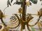 Faux Bamboo Tole Palm Tree Chandelier, France, 1950s, Image 10