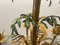 Faux Bamboo Tole Palm Tree Chandelier, France, 1950s 7