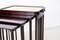 Secessionist Nesting Tables with Hammered Brass Table Tops by Josef Hoffmann for Jacob & Josef Kohn, 1906, Set of 4, Image 3