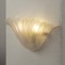 Fan-Shaped Wall Light in Silk-Colored Murano Glass, Italy, 1990s 5