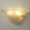 Fan-Shaped Wall Light in Silk-Colored Murano Glass, Italy, 1990s 7