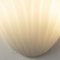 Lámpara de pared en forma de abanico de cristal de Murano blanco, Italia, años 90, Imagen 10