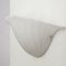 Lámpara de pared en forma de abanico de cristal de Murano blanco, Italia, años 90, Imagen 8