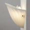 Lámpara de pared en forma de abanico de cristal de Murano blanco, Italia, años 90, Imagen 6