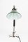 Art Deco Nickel-Plated Swivelling Table Lamp with Green Glass Shade, Vienna, Austria, 1920s 8