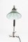 Art Deco Nickel-Plated Swivelling Table Lamp with Green Glass Shade, Vienna, Austria, 1920s, Image 8