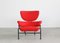 PL19 or Tre Pezzi Lounge Chair in Red Fabric by Franco Albini for Poggi, 1970s, Image 2
