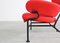 PL19 or Tre Pezzi Lounge Chair in Red Fabric by Franco Albini for Poggi, 1970s, Image 7