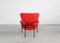 PL19 or Tre Pezzi Lounge Chair in Red Fabric by Franco Albini for Poggi, 1970s 4