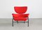 PL19 or Tre Pezzi Lounge Chair in Red Fabric by Franco Albini for Poggi, 1970s 1