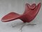 Red Leather Ds-151 Lounger from de Sede, 2000s 1