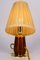 Cherrywood Table Lamp with Fabric Shade by Rupert Nikoll, Vienna, Austria, 1950s 9