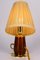 Cherrywood Table Lamp with Fabric Shade by Rupert Nikoll, Vienna, Austria, 1950s, Image 9