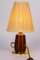 Cherrywood Table Lamp with Fabric Shade by Rupert Nikoll, Vienna, Austria, 1950s 10