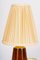 Cherrywood Table Lamp with Fabric Shade by Rupert Nikoll, Vienna, Austria, 1950s 4