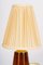 Cherrywood Table Lamp with Fabric Shade by Rupert Nikoll, Vienna, Austria, 1950s, Image 4