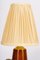 Cherrywood Table Lamp with Fabric Shade by Rupert Nikoll, Vienna, Austria, 1950s 6