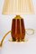 Cherrywood Table Lamp with Fabric Shade by Rupert Nikoll, Vienna, Austria, 1950s 3