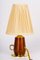 Cherrywood Table Lamp with Fabric Shade by Rupert Nikoll, Vienna, Austria, 1950s 2