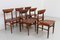 Danish Rosewood Dining Chairs by E.W. Bach for Skovby, 1960s, Set of 6 4
