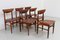 Danish Rosewood Dining Chairs by E.W. Bach for Skovby, 1960s, Set of 6, Image 4