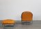 Set of Model 915 Lounge Chair with Footrest in Metal and Leather by Carlo de Carli for Cinova, 1970s 5