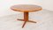 Vintage Danish Extendable Round Dining Table in Teak 14