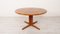 Vintage Danish Extendable Round Dining Table in Teak, Image 1