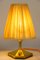 Small Brass Table Lamps with Fabric Shades, Vienna, Austria, 1960s, Set of 2 11