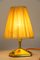 Small Brass Table Lamps with Fabric Shades, Vienna, Austria, 1960s, Set of 2 15