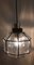 Lampada da soffitto vintage con paralume in vetro a rilievo e base in ottone di Limburg, Germania, anni '70, Immagine 5