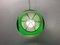 Vintage Ufo Ceiling Lamp in Green Plastic and with Black Grids from Massive Lighting, 1970s 20