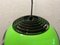 Vintage Ufo Ceiling Lamp in Green Plastic and with Black Grids from Massive Lighting, 1970s 10