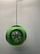 Vintage Ufo Ceiling Lamp in Green Plastic and with Black Grids from Massive Lighting, 1970s, Image 7