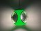 Vintage Ufo Ceiling Lamp in Green Plastic and with Black Grids from Massive Lighting, 1970s 21