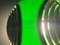 Lampada da soffitto Ufo vintage in plastica verde con griglie nere di Massive Lighting, anni '70, Immagine 28