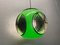 Vintage Ufo Ceiling Lamp in Green Plastic and with Black Grids from Massive Lighting, 1970s 18