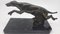 Art Deco Greyhound Buchstützen aus Regula auf schwarzem Marmor, frühes 20. Jh., 2er Set 9