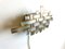 Vintage Brutalist Metal Wall Lamp, 1970s, Image 5