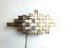 Vintage Brutalist Metal Wall Lamp, 1970s, Image 1