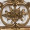 Large 19th Century Louis Philippe Mirror with Ornate Flower Crest, Image 4