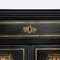 Small 19th Century Napoleon III Black Wood and Brass Cabinet 2