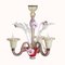 Small Venetian Handblown Murano Chandelier 1