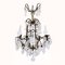 Lustre Antique en Cristal avec Bougies, France 8