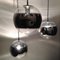 Mirrored Glass Globe Pendant Lamps, 1960s, Set of 3, Image 4