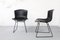 Model 420 Chairs in Black Leather by Harry Bertoia for Knoll International, Set of 4, Image 5