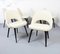 Executive Chairs in Ivory Leather by Eero Saarinen for Knoll International, Set of 6 2