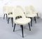 Executive Chairs in Ivory Leather by Eero Saarinen for Knoll International, Set of 6, Image 3