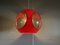 Vintage Colani Ufo Ceiling Lamp in Red Plastic from Massive, 1970s 17